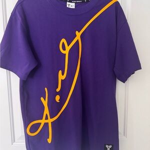Nike Purple Short-Sleeve Tee with Gold Script Accent